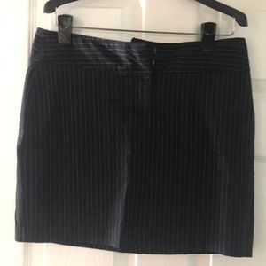 Express Black Mini Stripe Skirt
